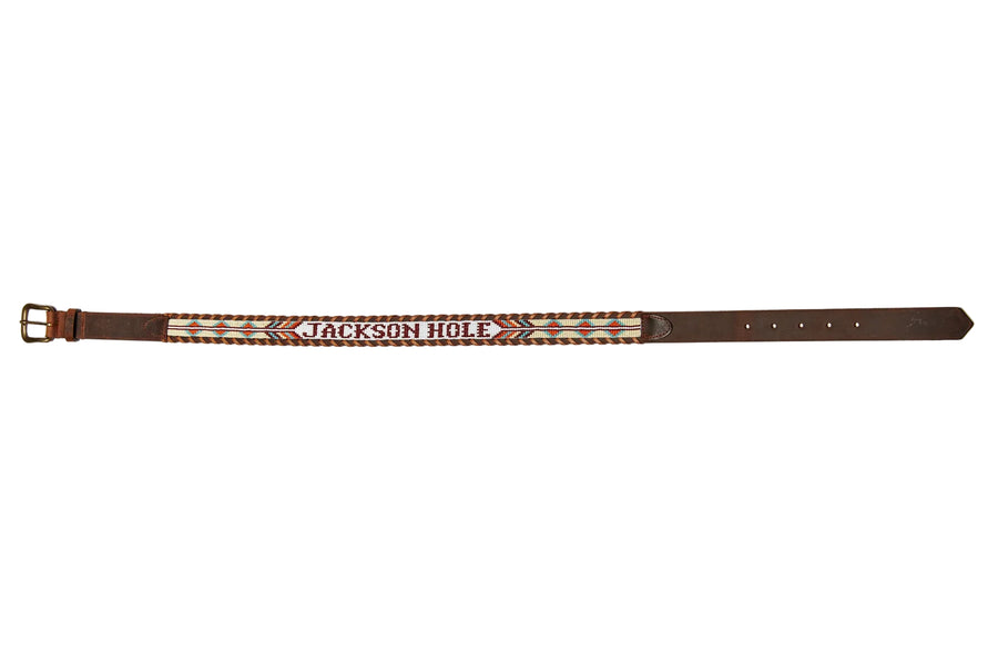 Jackson Hole beaded Destination belt close